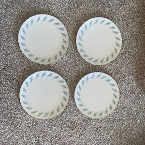 Set of Four Lenox Rosedale Bread Plates
